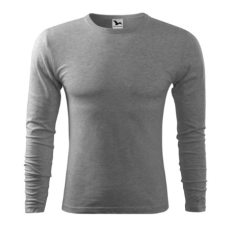 Malfini ADL119 FIT-T Hosszú ujjú férfi póló (sötétszürke, XL) Malfini
