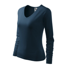 Malfini ADL127 ELEGANCE V-nyakú Női póló (tengerkék, XL) Malfini munkaruha
