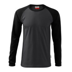 Malfini ADL130 STREET LS Hosszú ujjú férfi póló (ébenszürke, 4XL) Malfini