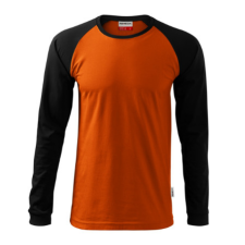 Malfini ADL130 STREET LS Hosszú ujjú férfi póló (narancs, 4XL) Malfini munkaruha