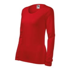 Malfini ADL139 SLIM Hosszú ujjú női póló (piros, XL) Malfini
