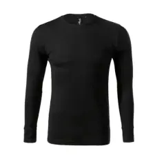 Malfini ADL159 MERINO RISE Merino Gyapjú Hosszú ujjú Férfi Póló (fekete, M) Malfini munkaruha