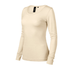 Malfini ADL160 MERINO RISE Merino Gyapjú Hosszú Ujjú Női Póló (mandula, XXL) Malfini munkaruha