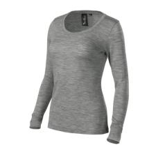 Malfini ADL160 MERINO RISE Merino Gyapjú Hosszú Ujjú Női Póló (sötétszürke, XL) Malfini munkaruha