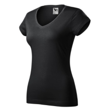 Malfini ADL162 FIT V-nyakú Női póló (ébenszürke, XS) Malfini munkaruha