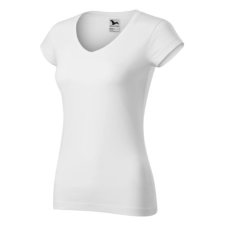 Malfini ADL162 FIT V-nyakú Női póló (fehér, S) Malfini munkaruha