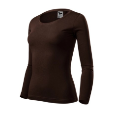 Malfini ADL169 FIT-T Hosszú ujjú női póló (kávé, S) Malfini