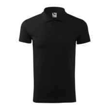 Malfini ADL202 SINGLE J. Galléros férfi póló (fekete, XL) Malfini munkaruha