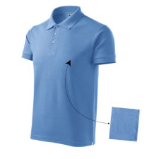 Malfini ADL212 COTTON Galléros férfi póló (égszínkék, L) Malfini munkaruha