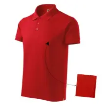Malfini ADL212 COTTON Galléros férfi póló (piros, M) Malfini munkaruha