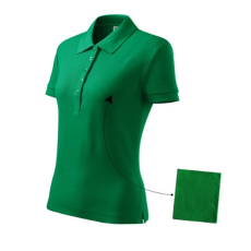 Malfini ADL213 COTTON Galléros női póló (fűzöld, XS) Malfini