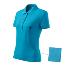 Malfini ADL213 COTTON Galléros női póló (türkiz, XXL) Malfini