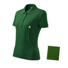 Malfini ADL213 COTTON Galléros női póló (üvegzöld, XXL) Malfini