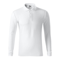 Malfini ADL221 PIQUE Galléros hosszú ujjú férfi póló (fehér, XL) Malfini