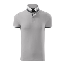 Malfini ADL256 COLLAR UP Galléros férfi póló (ezüst, XXL) Malfini