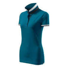 Malfini ADL257 COLLAR UP Galléros női póló (petrol kék, XL) Malfini