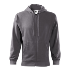 Malfini ADL410 TRENDY ZIPPER Cipzáros férfi pulóver (acélszürke, M) Malfini munkaruha