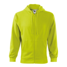 Malfini ADL410 TRENDY ZIPPER Cipzáros férfi pulóver (lime, L) Malfini munkaruha