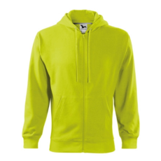 Malfini ADL410 TRENDY ZIPPER Cipzáros férfi pulóver (lime, XXL) Malfini
