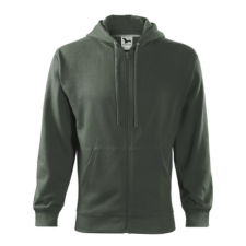 Malfini ADL410 TRENDY ZIPPER Cipzáros férfi pulóver (sötét palakő, XL) Malfini munkaruha