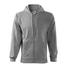 Malfini ADL410 TRENDY ZIPPER Cipzáros férfi pulóver (sötétszürke, S) Malfini munkaruha