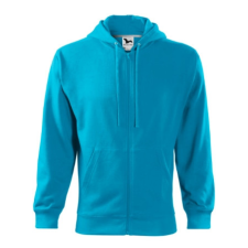 Malfini ADL410 TRENDY ZIPPER Cipzáros férfi pulóver (türkiz, XL) Malfini munkaruha