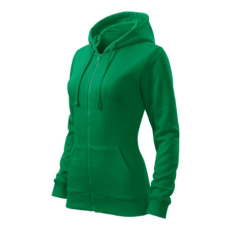 Malfini ADL411 TRENDY ZIPPER Cipzáros női pulóver (fűzöld, L) Malfini