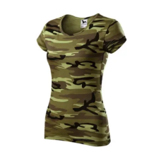 Malfini ADLC22 CAMO PURE Női terepszínű póló (terepszín zöld, XL) Malfini munkaruha