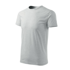 Malfini Basic póló férfi világosszürke melírozott 2XL munkaruha