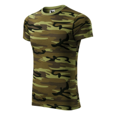 Malfini Camouflage póló unisex zöld terepszín M munkaruha