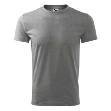 Malfini Classic New pamut póló unisex sötétszürke melírozott XL férfi póló