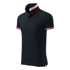 Malfini Collar Up galléros póló férfi szürkéskék 3XL munkaruha