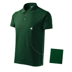 Malfini Cotton galléros póló férfi dark green S