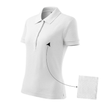 Malfini Cotton galléros póló női fehér L