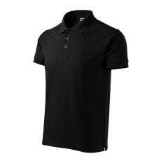 Malfini Cotton Heavy galléros póló férfi fekete S