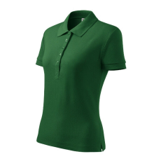 Malfini Cotton Heavy galléros póló női üvegzöld XS