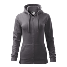Malfini Felső női Trendy Zipper 411 acélszürke XL méret munkaruha