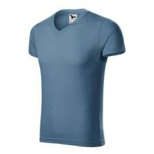 Malfini Férfi póló, Slim Fit V-nyakú 146, Malfini L Denim férfi póló