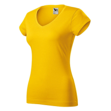 Malfini Fit V-neck póló női sárga 2XL női póló