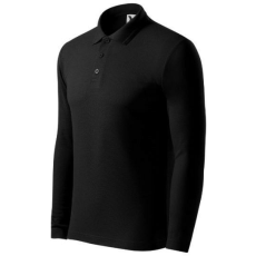Malfini Pique Polo LS galléros póló férfi fekete XL