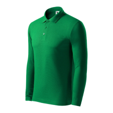 Malfini Pique Polo LS galléros póló férfi fűzöld 3XL munkaruha