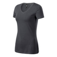 MALFINI Premium Action V-neck póló női light anthracite 2XL munkaruha