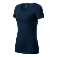 MALFINI Premium Action V-neck póló női tengerészkék 2XL