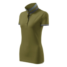 MALFINI Premium Galléros póló női Collar Up 257 avokádózöld XS méret