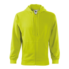 Malfini Trendy Zipper 410 kapucnis pulóver lime színben munkaruha