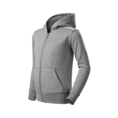 Malfini Trendy Zipper felső gyerek sötétszürke melírozott 122 cm/6 éves