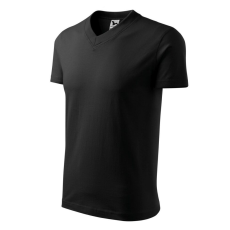 Malfini V-neck póló unisex fekete L