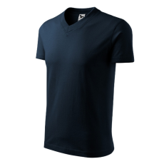 Malfini V-neck póló unisex tengerészkék 3XL
