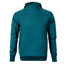 Malfini Vertex ADLW43 Kapucnis férfi pulóver (petrol kék, 4XL)