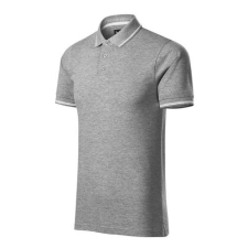 MALFINIPREMIUM 251 Malfinipremium Perfection plain férfi galléros póló sötétszürke melírozott - 3XL munkaruha